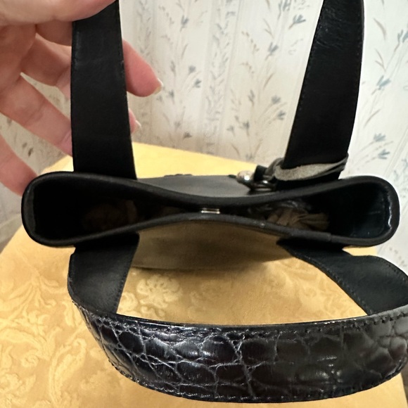 Brighton Black Leather Mini Handbag - Picture 7 of 15